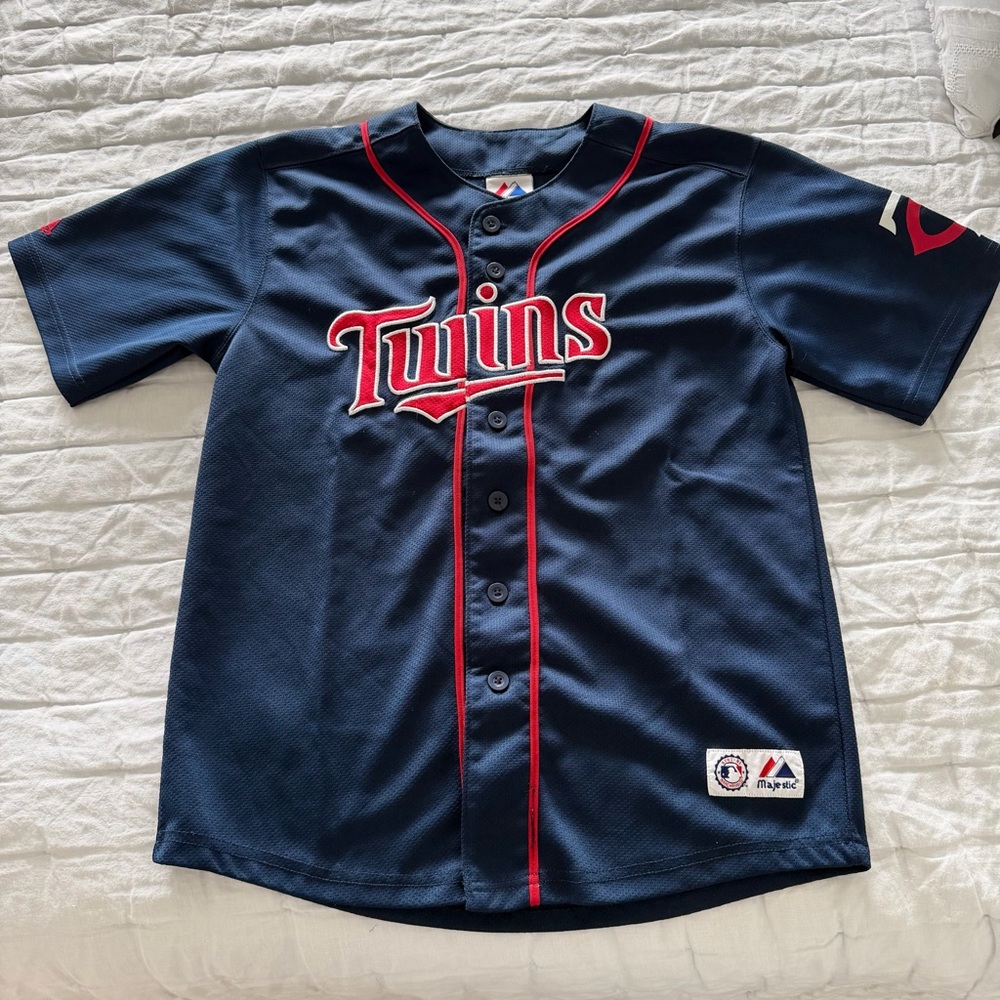 Minnesota Twins baseball youth jersey kids boys girls button up MLB